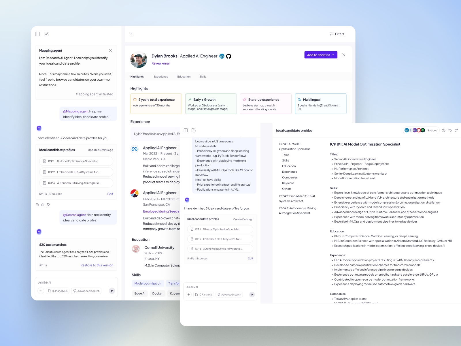 Brix AI Agentic Talent Search