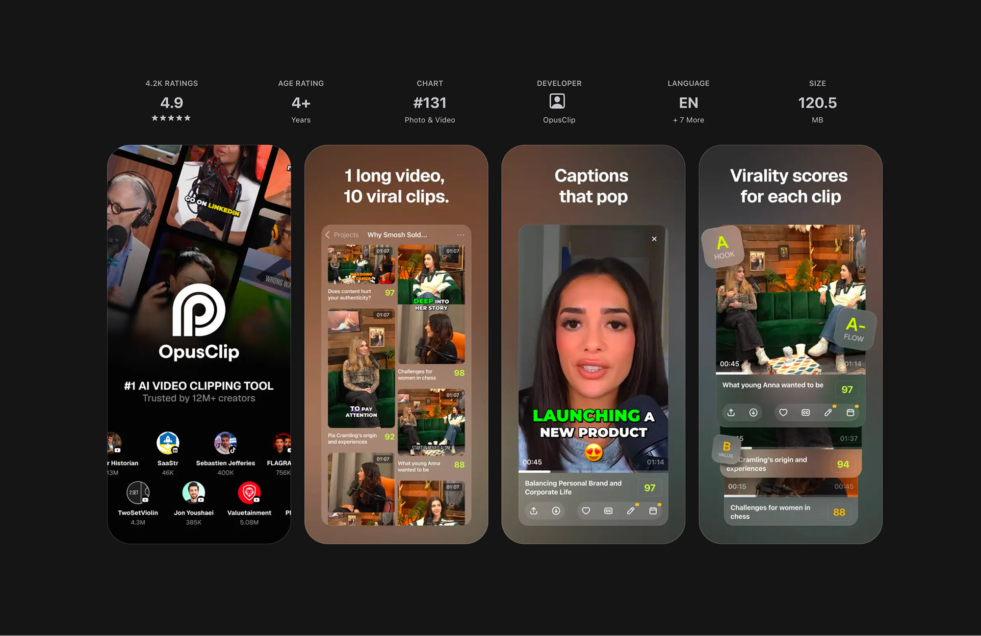 OpusClip AI Video Clipping Mobile MVP
